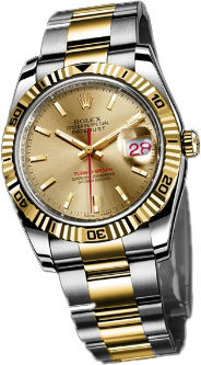 116263 champagne dial oyster Rolex Datejust 36 Turn-O-Graph