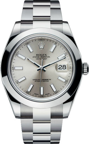 116300 silver index dial Rolex Datejust 41
