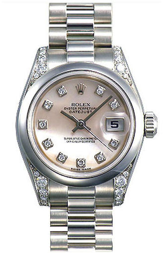 178296 pink mother of pearl dial diamond Rolex Datejust 31