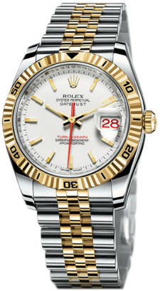 116263 white dial jubilee Rolex Datejust 36 Turn-O-Graph