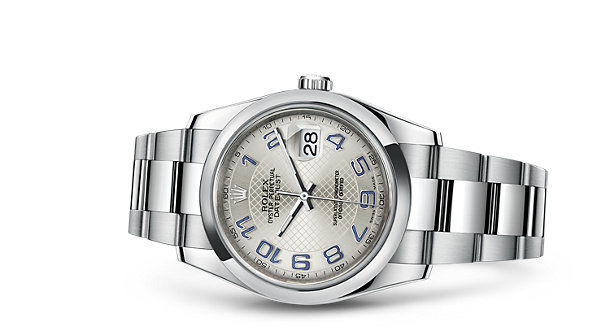 116200 silver blue Arabic Oyster Bracelet Rolex Datejust 36