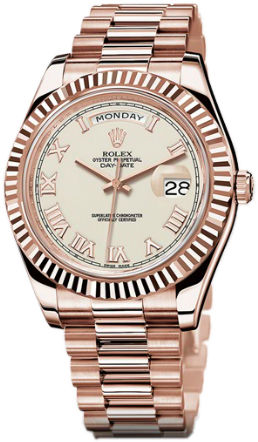 218235 ivory roman dial Rolex Day-Date II Archive