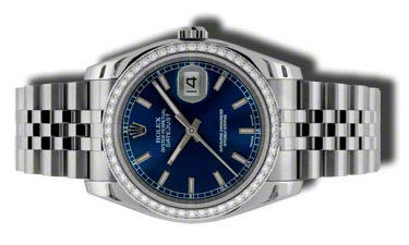 116244 Blue index Jubilee Bracelet Rolex Datejust 36