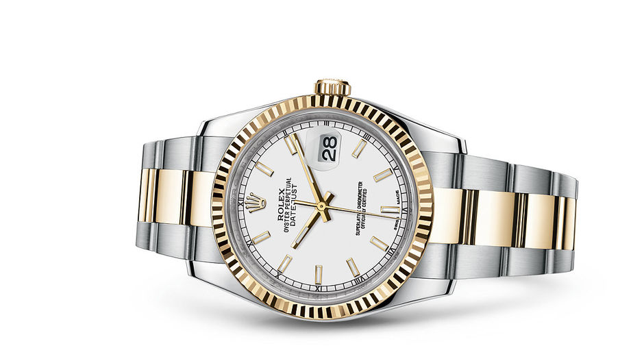 116233 White index dial Oyster Rolex Datejust 36