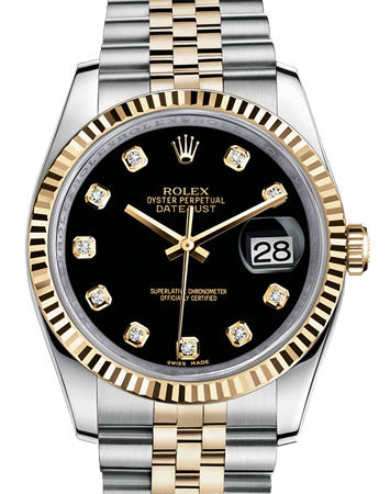 116233 black diamond dial Jubilee Rolex Datejust 36