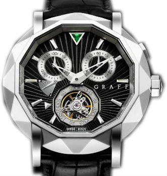 White Gold With Black Dial GRAFF Technical