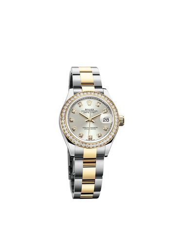 279383RBR Silver set with diamonds dial Rolex Lady-Datejust 28
