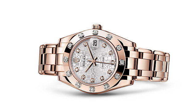 81315 Silver Jubilee design set with diamonds Rolex Pearlmaster
