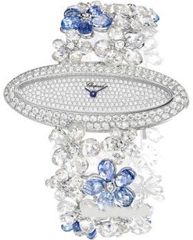 Delicate Sapphire and Diamond Chopard LUC