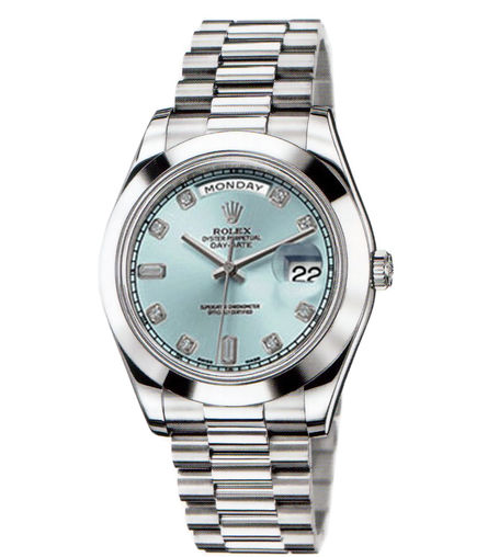 218206 ice blue diamond dial   Rolex Day-Date II Archive
