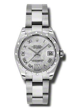 178344 mother of pearl diamond Roman IV dial Oyste Rolex Datejust 31
