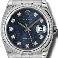 116244 Blue jubilee diamonds Jubilee Bracelet Rolex Datejust 36