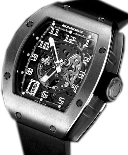 RM 010 Skeletonized Automatic Titanium Richard Mille Mens collectoin RM 001-050