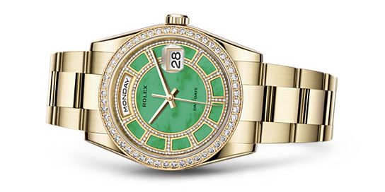 118348 Carousel of green jade dial Rolex Day-Date 36