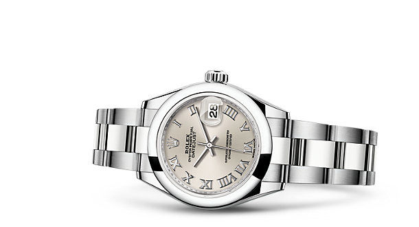 279160 Silver Rolex Lady-Datejust 28