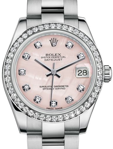 178384 Pink mother-of-pearl set with diamonds Rolex Datejust 31