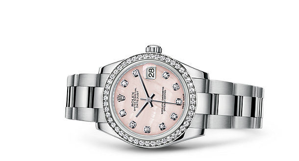 178384 Pink mother-of-pearl set with diamonds Rolex Datejust 31