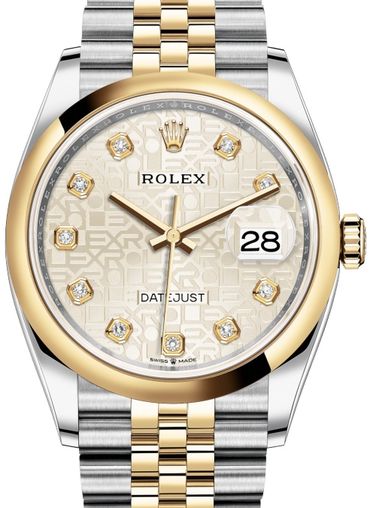 126203 Silver Jubilee design diamonds Jubilee Rolex Datejust 36