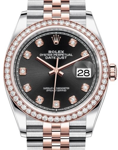 126281RBR Black set with diamonds Rolex Datejust 36