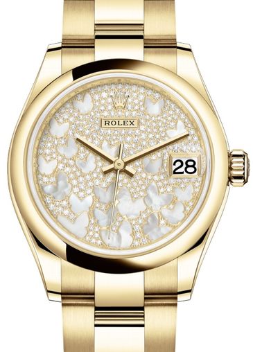278248 Paved mother-of-pearl butterfly Rolex Datejust 31
