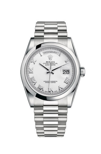 118206 White Roman hour markers Rolex Day-Date 36